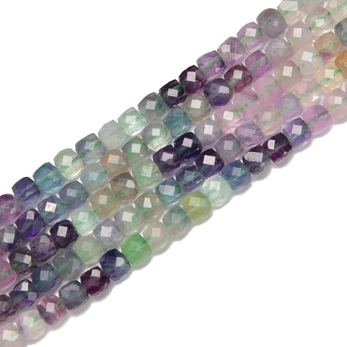Gradient fluorite faceted cube - gradient,