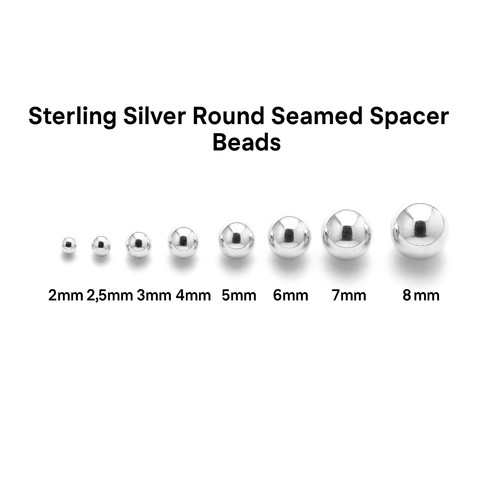 Sterling silver round seamed - sterling,